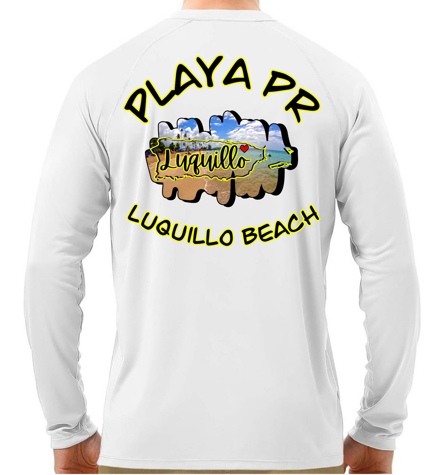 Men's UPF50+ rash guard long sleeve Luquillo beach, Luquillo P.R