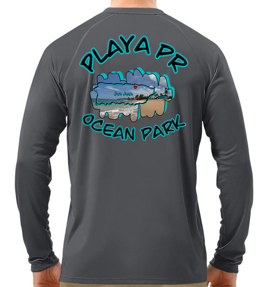 Men's Long Sleeve UPF50 Ocean Park, San Juan