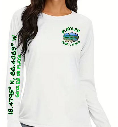 Women's UPF50+ rash guard long sleeve Puerto Nuevo, Vega Baja P.R