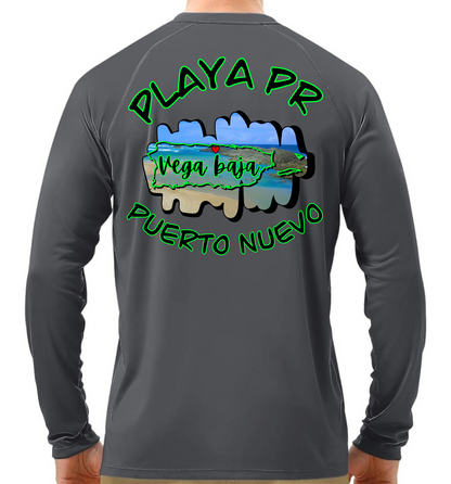 Men's UPF50+ rash guard long sleeve Puerto Nuevo, Vega Baja P.R