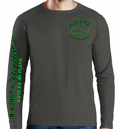 Men's UPF50+ rash guard long sleeve Puerto Nuevo, Vega Baja P.R