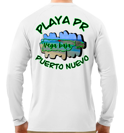 Men's UPF50+ rash guard long sleeve Puerto Nuevo, Vega Baja P.R