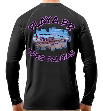 Men's UPF50+ rash guard long Sleeve Tres Palmas, Rincon P.R