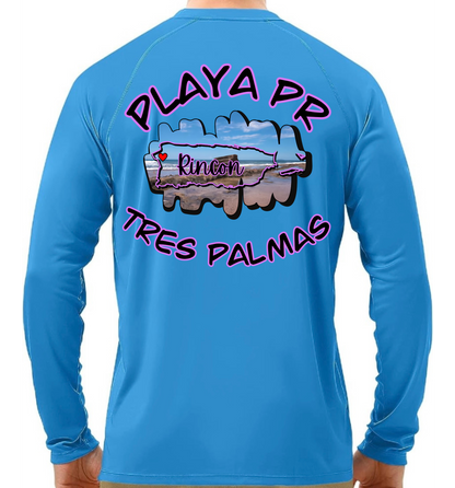 Men's UPF50+ rash guard long Sleeve Tres Palmas, Rincon P.R