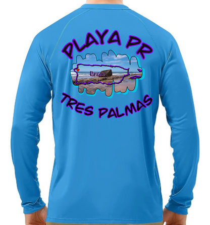 Men's UPF50+ rash guard long Sleeve Tres Palmas, Rincon P.R