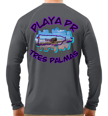Men's UPF50+ rash guard long Sleeve Tres Palmas, Rincon P.R