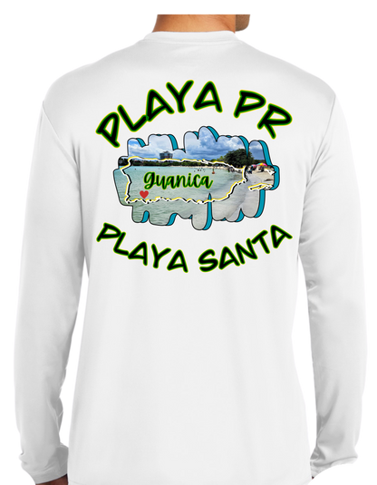 Men's UPF50+ Long Sleeve Rash Guard Playa Santa, Guanica P.R