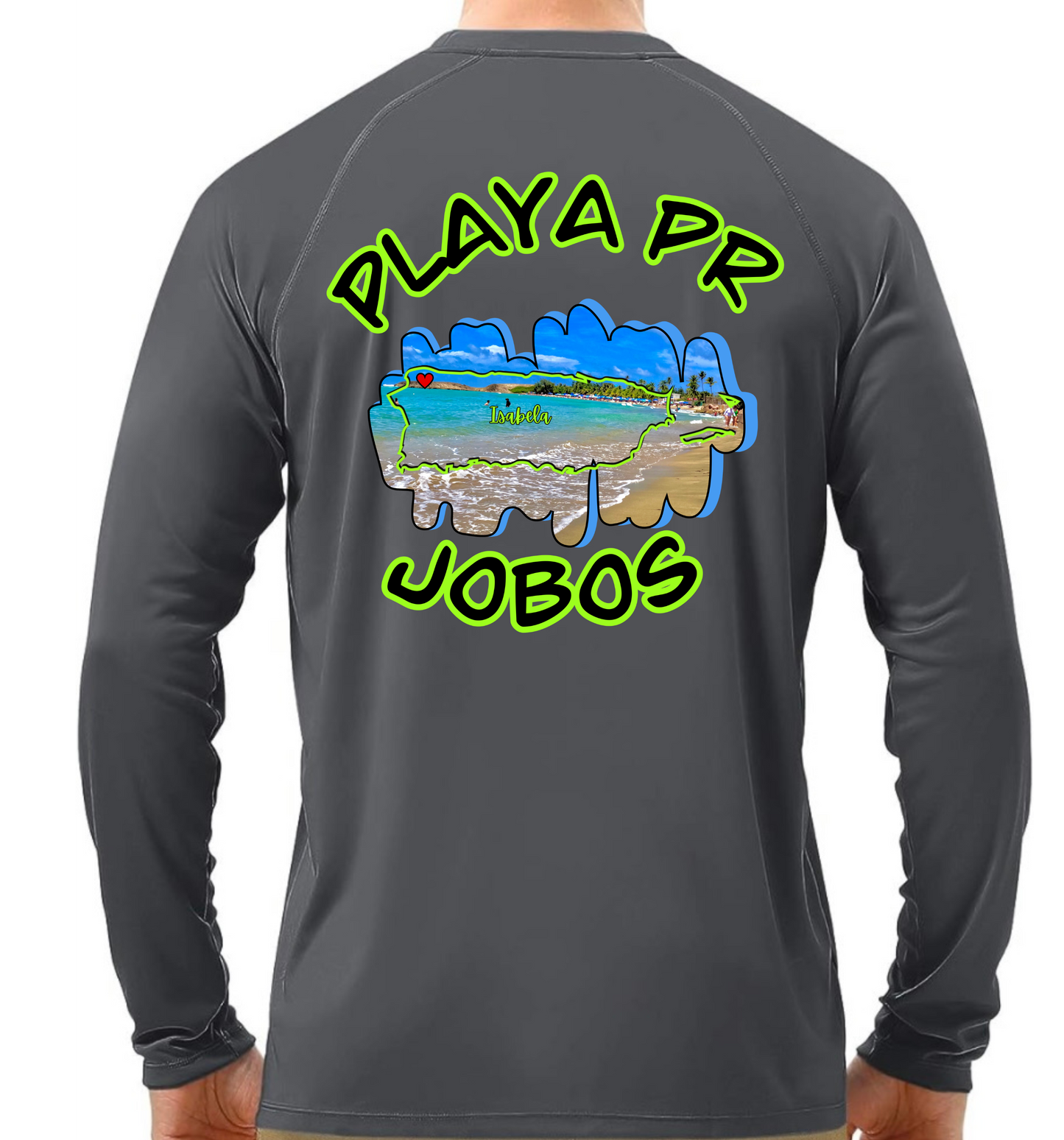Men's UPF50+ rash guard Long Sleeve Jobos, Isabela P.R